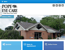 Tablet Screenshot of popeeyecare.com